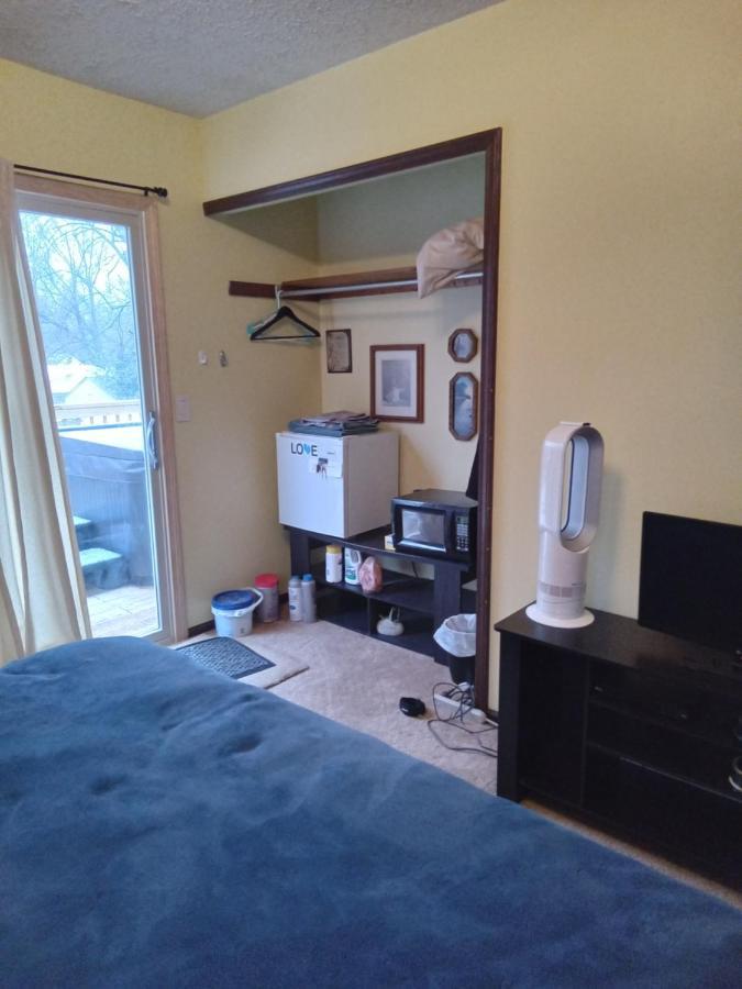 Outdoor Hot Tub And Cozy King Bed Apartment Lansing Exterior photo