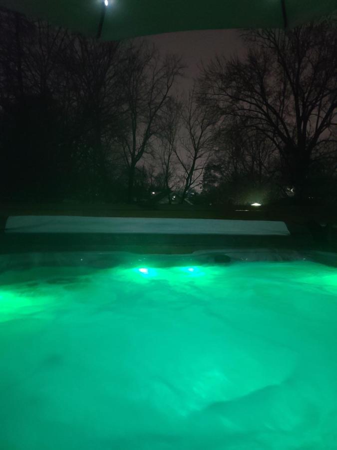 Outdoor Hot Tub And Cozy King Bed Apartment Lansing Exterior photo